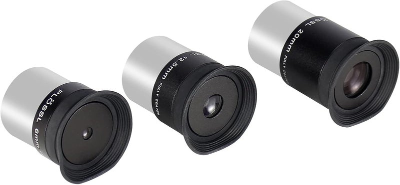 Celticbird 1.25'' Telescope Eyepiece Kit with Three Plossl Eyepieces 6mm/12.5mm/20mm Fully Multicoated Optical Lens Metal Construction Fit for 1.25inch Astronomic Telescope and Astronomy Filters - Image 3